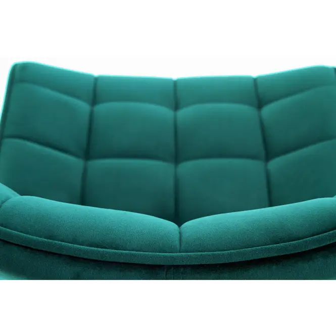 Stolička K332 Velvet/Kov tyrkysová,7