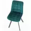 Stolička K332 Velvet/Kov tyrkysová,9