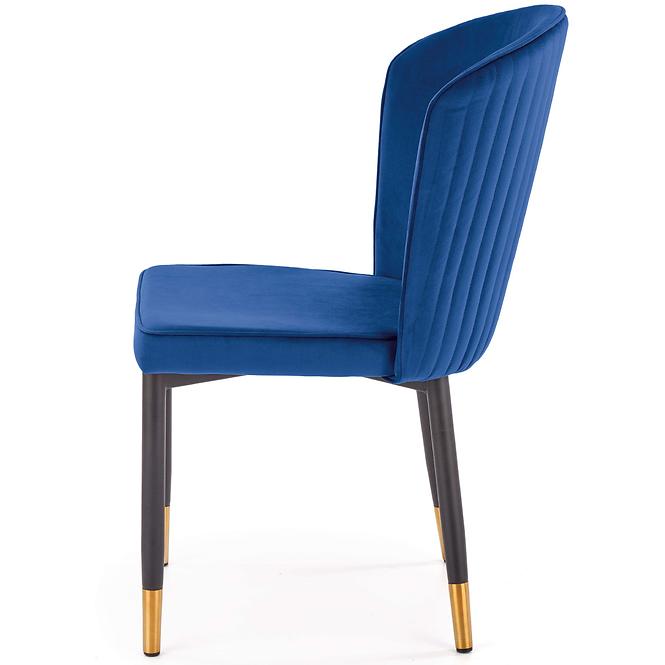 Stolička K446 Velvet/Kov Granát