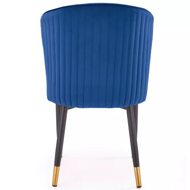 Stolička K446 Velvet/Kov Granát