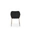 Stolička K306 Velvet/Chrome čierna/Zlatý,12