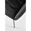 Stolička K306 Velvet/Chrome čierna/Zlatý,3