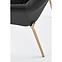 Stolička K306 Velvet/Chrome čierna/Zlatý,6