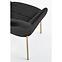 Stolička K306 Velvet/Chrome čierna/Zlatý,8