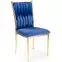 Stolička K436 Velvet/Chrome Granát/Zlatý