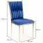 Stolička K436 Velvet/Chrome Granát/Zlatý,2