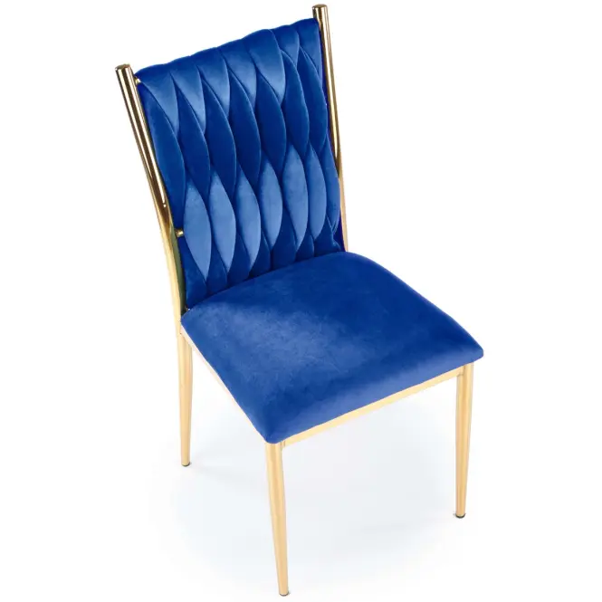 Stolička K436 Velvet/Chrome Granát/Zlatý,4