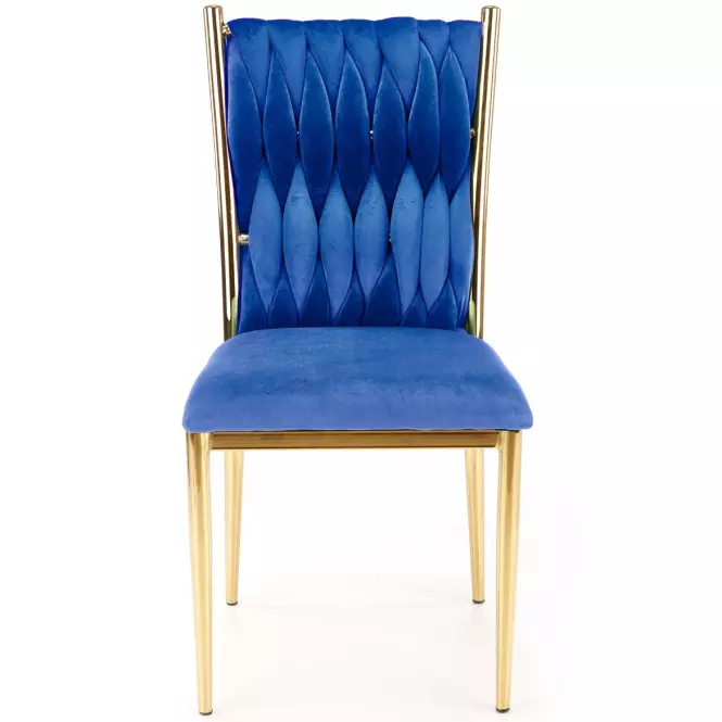Stolička K436 Velvet/Chrome Granát/Zlatý