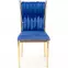 Stolička K436 Velvet/Chrome Granát/Zlatý,5