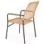 Stolička K457 Rattan/Kov Natural/čierna,6