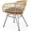 Stolička K456 Rattan/Tkanina/Kov Natural/Šedá,5