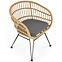 Stolička K456 Rattan/Tkanina/Kov Natural/Šedá,7
