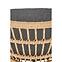 Stolička K456 Rattan/Tkanina/Kov Natural/Šedá,8