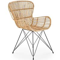 Stolička K335 Rattan/Kov Natural 