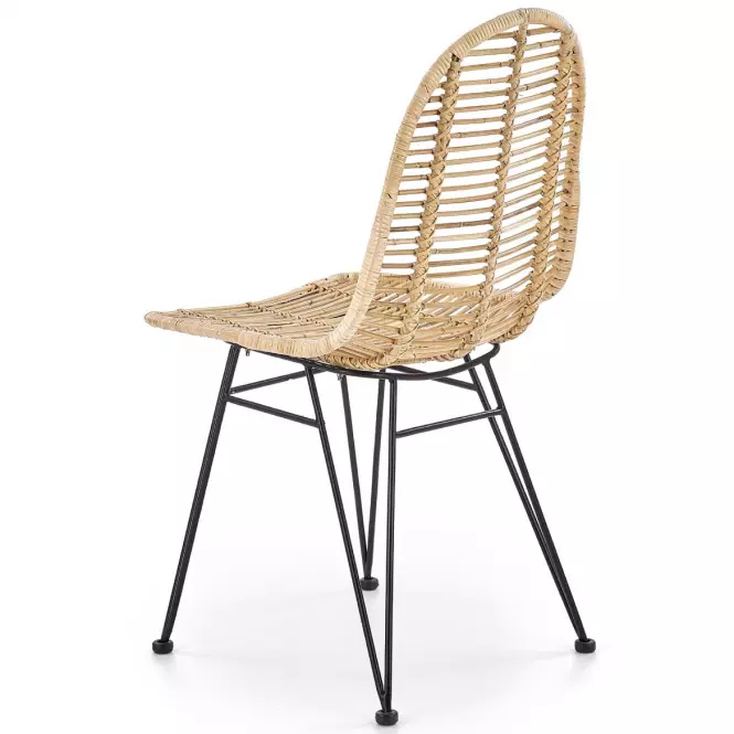 Stolička K337 Rattan/Kov Natural