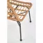 Stolička K401 Rattan/Tkanina/Kov Natural/čierna,10