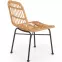 Stolička K401 Rattan/Tkanina/Kov Natural/čierna,12