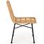 Stolička K401 Rattan/Tkanina/Kov Natural/čierna,13