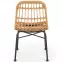 Stolička K401 Rattan/Tkanina/Kov Natural/čierna,3