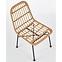 Stolička K401 Rattan/Tkanina/Kov Natural/čierna,4