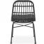 Stolička K401 Rattan/Tkanina/Kov čierna/Šedá,10