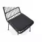 Stolička K401 Rattan/Tkanina/Kov čierna/Šedá,14