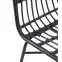 Stolička K401 Rattan/Tkanina/Kov čierna/Šedá,20