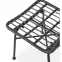 Stolička K401 Rattan/Tkanina/Kov čierna/Šedá,3