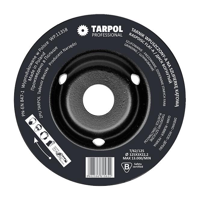 TARPOL Plochá rašpľa A 125 mm T-62,8