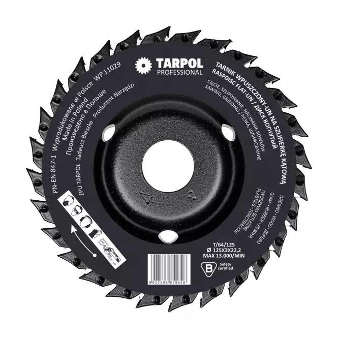 TARPOL  Plochá rašpľa UN 125 mm T-64,8