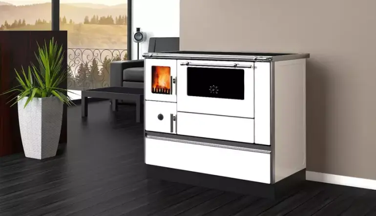 Sporák Dominant 90 capuccino 7,6 kW ľavý