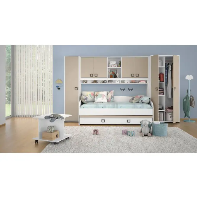 Písací stôl  Kiki RS-BE/KI-01 biely/piesok,4