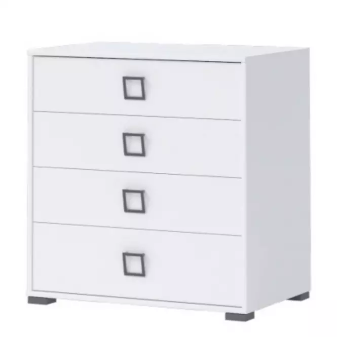 Komoda Kiki F4-BE/KI-15 white/white