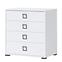 Komoda Kiki F4-BE/KI-15 white/white