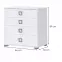 Komoda Kiki F4-BE/KI-15 white/white,2