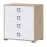 Komoda Kiki F4-BK/KI-15 beech/white