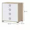 Komoda Kiki F4-BK/KI-15 beech/white,2