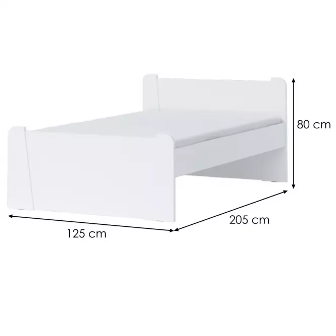 Posteľ Kiki KR120-BE/KI white