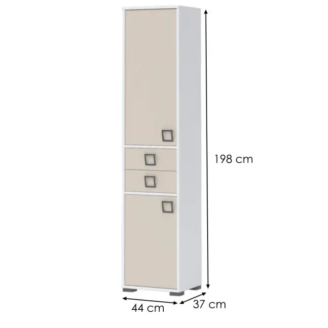 Regál Kiki V22-BE/KI-01 white/sand,2