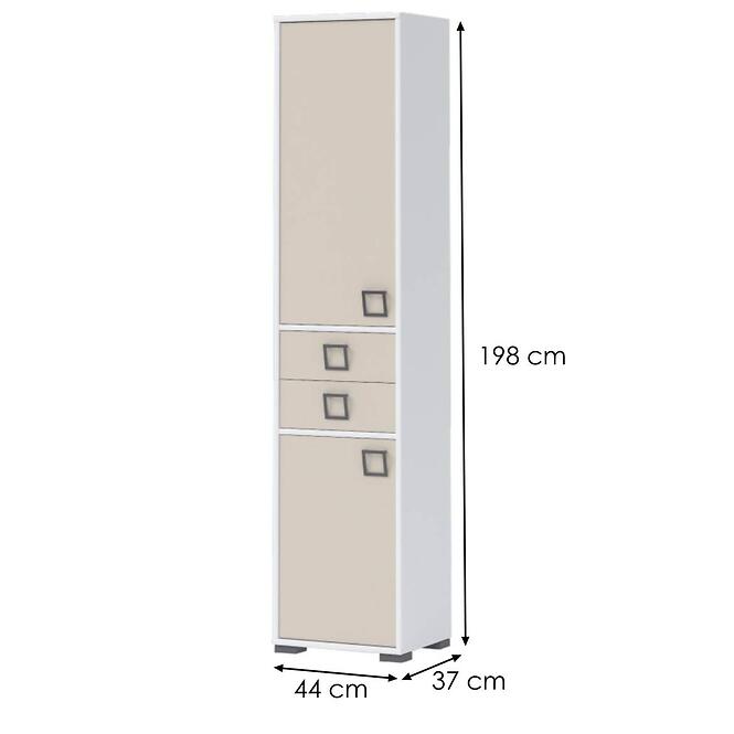 Regál Kiki V22-BE/KI-01 white/sand,2
