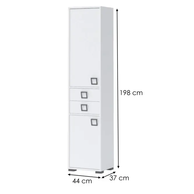 Regál Kiki V22-BE/KI-15 white/white