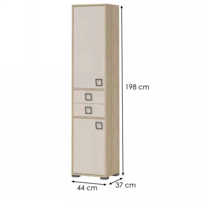 Regál Kiki V22-BK/KI-01 beech/sand