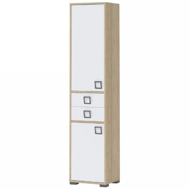Regál Kiki V22-BK/KI-15 beech/white