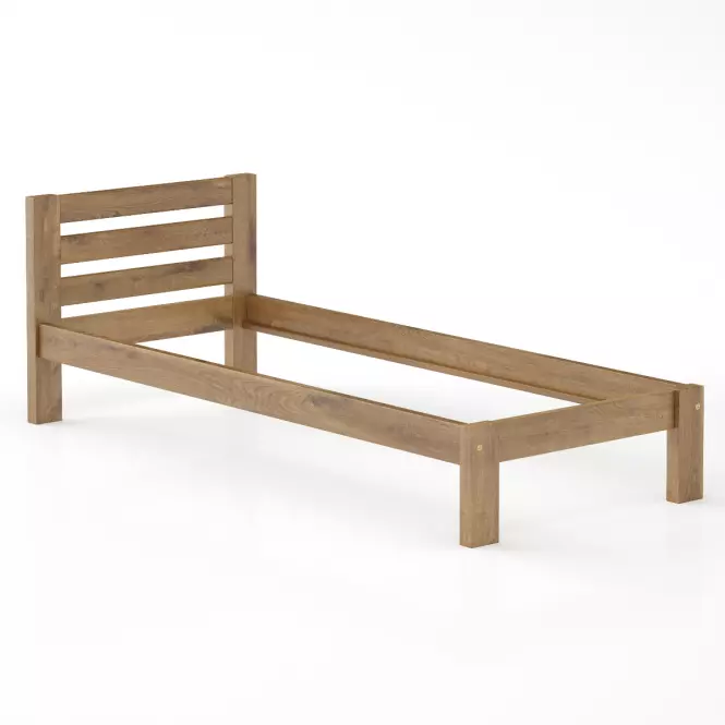 Posteľ borovica LK127–90x200 dub,2