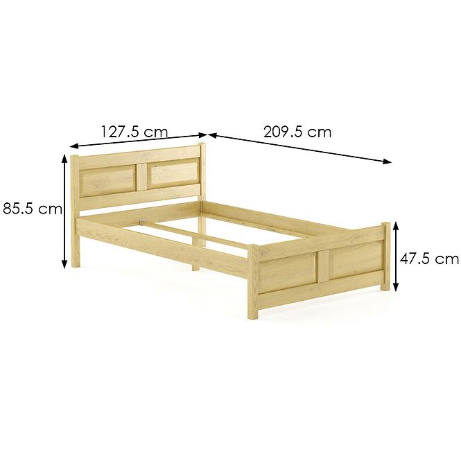 Posteľ buková LK109–120x200 cm prírodná