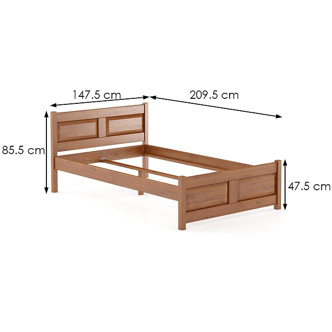 Posteľ buková LK109–140x200 cherry