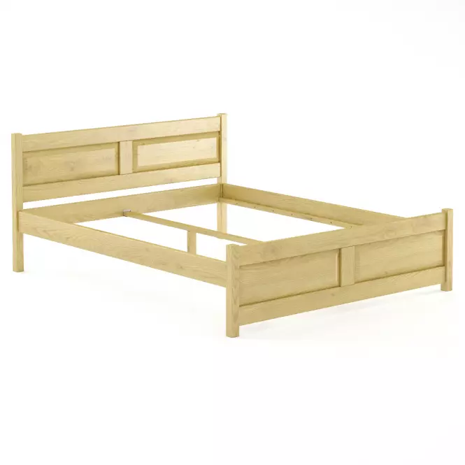 Posteľ buková LK109–160x200 prírodné,2