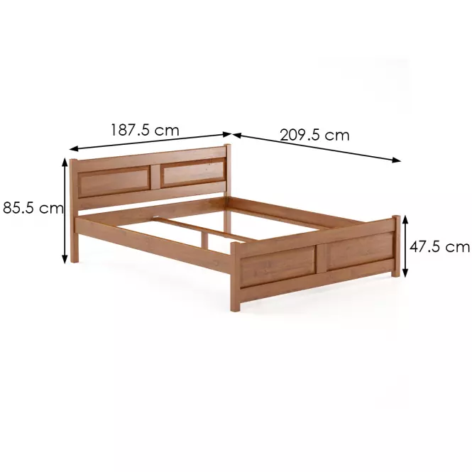 Posteľ buková LK109–180x200 cherry,3