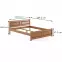 Posteľ buková LK109–180x200 cherry,3