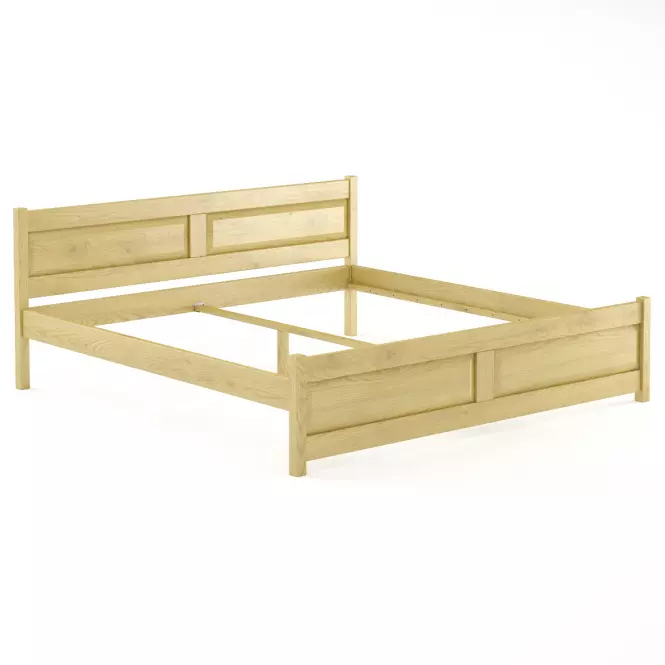 Posteľ buková LK109–200x200 prírodné